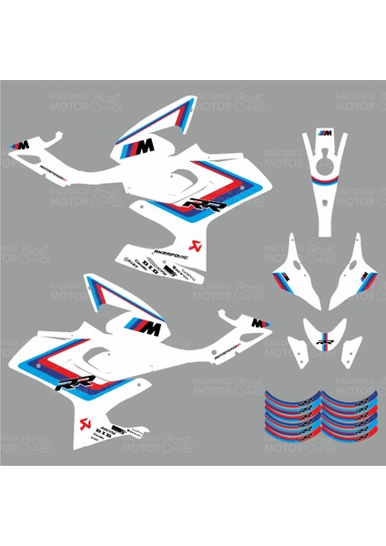 RKS SRK 125 R MPower Design Beyaz Sticker Set fiyatları