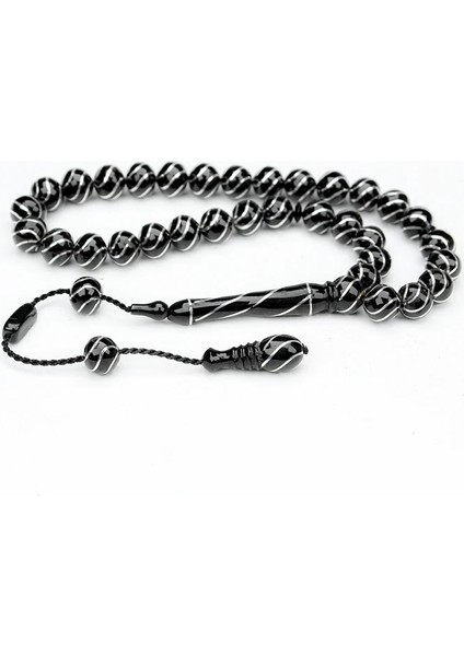 Oltu Taşı Küre Kesim Çeşmi Bülbül Işlemeli Tespih indirimleri