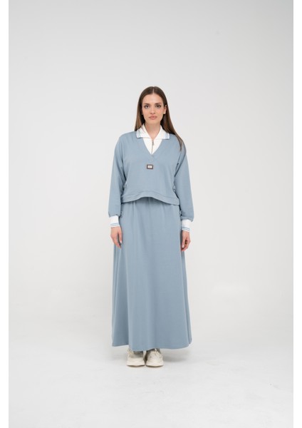 Spor Etekli Oversize Ikili Kadın Takım 1750