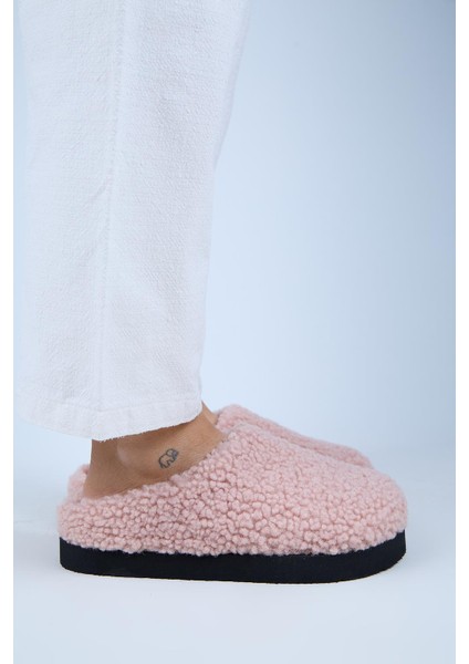 (Orlina) Kadın Tedy Sabo Platform Pudra Terlik