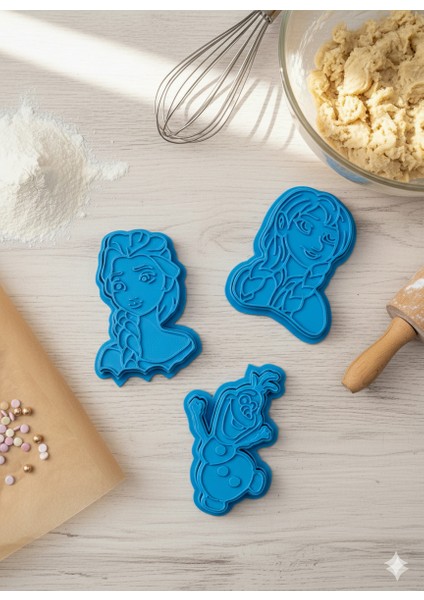 Elsa, Anna ve Olaf Kurabiye, Oyun Hamuru Kesicileri ve Seramik Kalıpları fiyatları