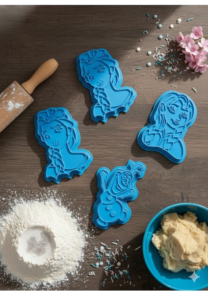 Elsa, Anna ve Olaf Kurabiye, Oyun Hamuru Kesicileri ve Seramik Kalıpları fırsatları