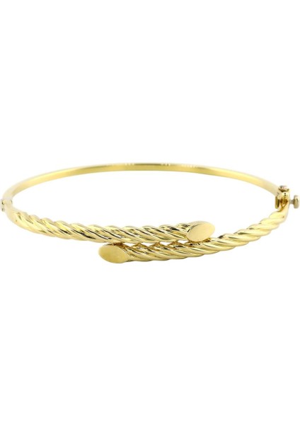 14 Ayar Altın Tasarım Bilezik - 0198904