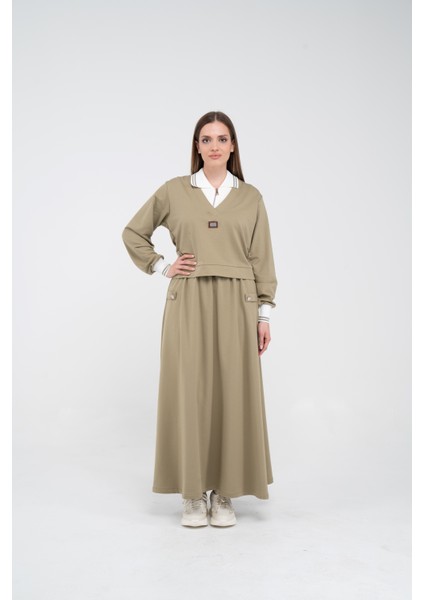 Spor Etekli Oversize Ikili Kadın Takım 1750