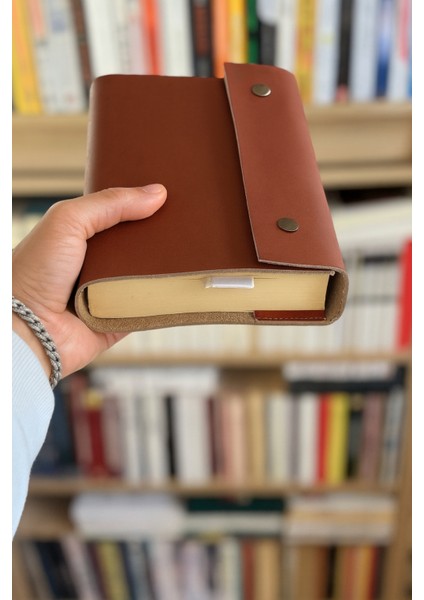 Hakiki Deri Kitap Kılıfı – El Yapımı Çıtçıtlı Deri Defter & Kitap Kılıfı fiyatları