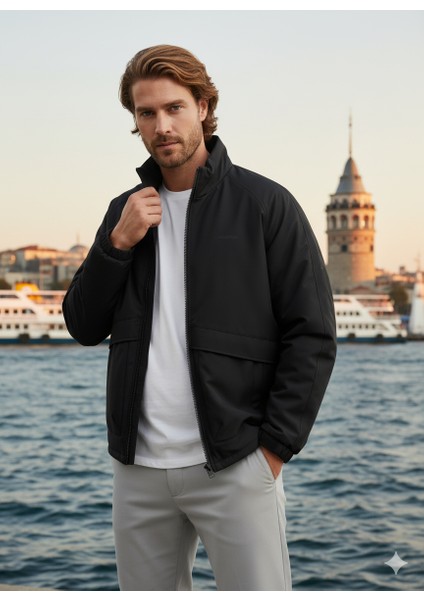Jjedıego Transıtıonal Jacket Noos Erkek Mont Siyah 12278759