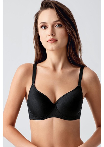 Kadın Desteksiz Balenli Siyah Sütyen – Rahat, Günlük, Konforlu Tasarım C0T0N9753