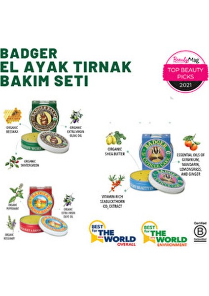 El Ayak ve Tırnak Bakımı Üçlü Set 63 Gram Organik Formül ile Yoğun Nemlendirme Sağlar fiyatları