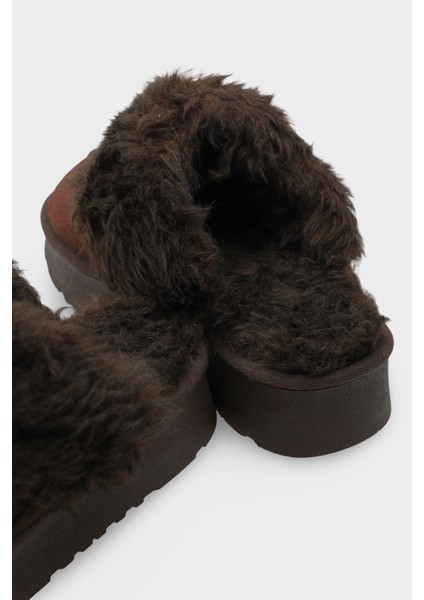 Florri Tüylü Burnu Kapalı Kadın Terlik indirimleri