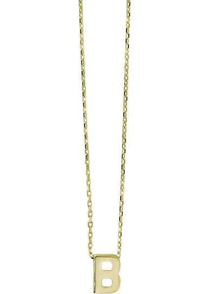 14 Ayar Altın Harfli Kolye - 0199330