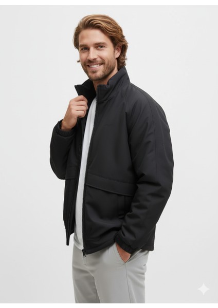 Jjedıego Transıtıonal Jacket Noos Erkek Mont Siyah 12278759