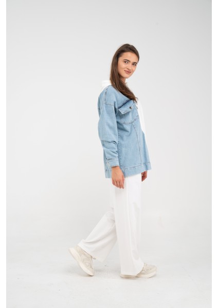 Kapüşonlu Denim Detaylı İkili Takım K1741 fiyatları