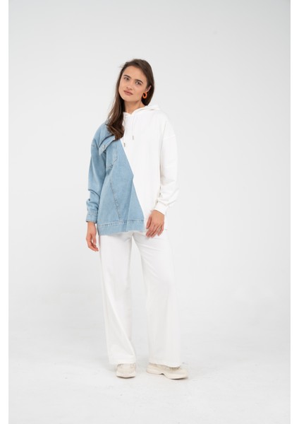 Kapüşonlu Denim Detaylı İkili Takım K1741 indirimleri