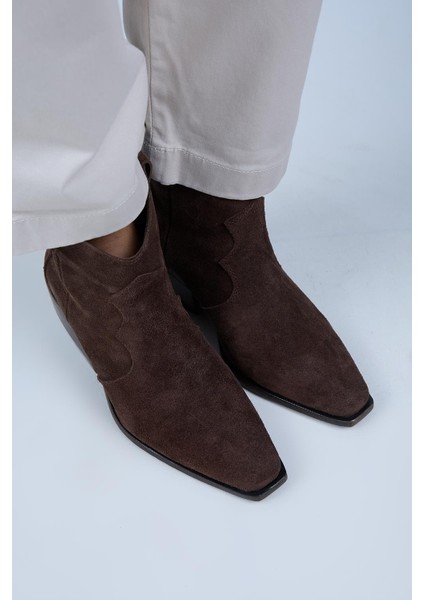 Liray Kadın Hakiki Deri Kovboy Kahve Bot fiyatları