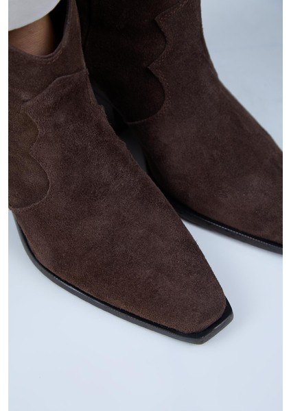 Liray Kadın Hakiki Deri Kovboy Kahve Bot modelleri