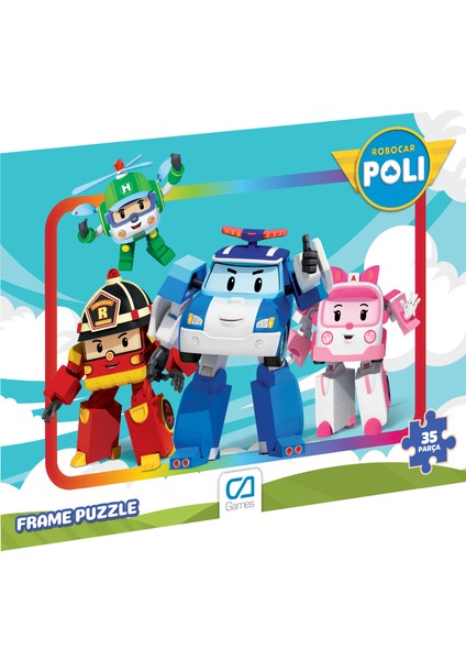 Robocar Frame Puzzle - 35 Parça - Karışık Desen Gönderilecektir.