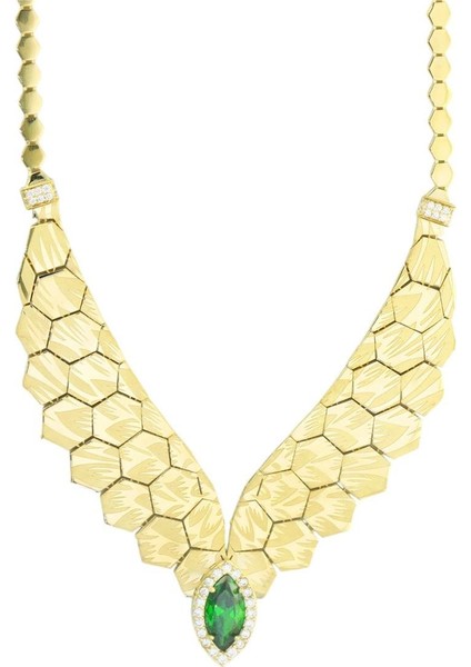 14 Ayar Altın Tasarım Gerdanlık - 0196788