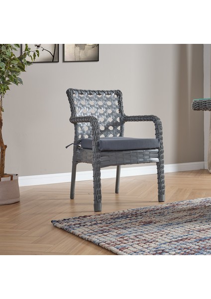 Ayaz 2 Kişilik Rattan Bahçe Balkon Mutfak Masa Takımı Gri modelleri