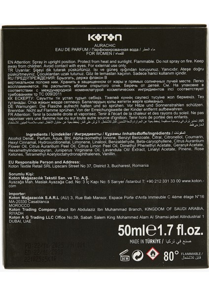 Parfüm Aurachic 50 ml modelleri