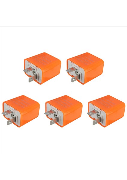 5x 2 Pin Hız Ayarlı LED Dönüş Sinyali Gösterge Flaşör Rölesi 12V (Yurt Dışından)