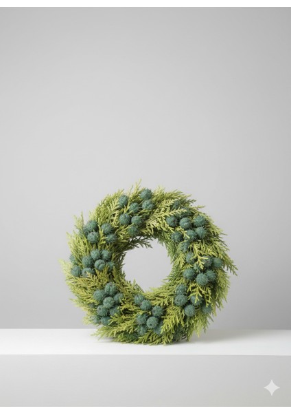 Yılbaşı Doğal Kapı Süsü Çelenk Duvar Dekor Hobi Ev Dekorasyon