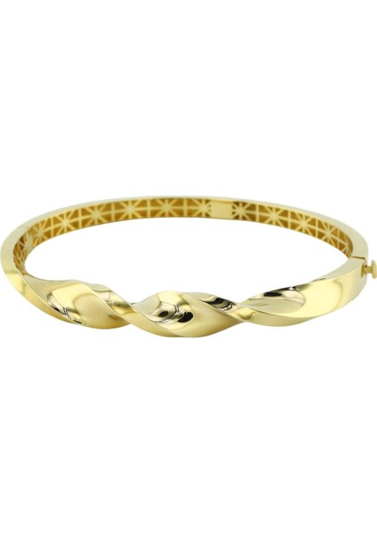 14 Ayar Altın Tasarım Bilezik - 0198933