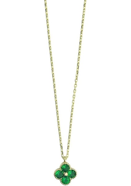 14 Ayar Altın Tasarım Kolye - 0202233