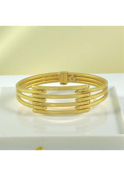 22 Ayar Altın Kaburga Bilezik - KY40995 fiyatları