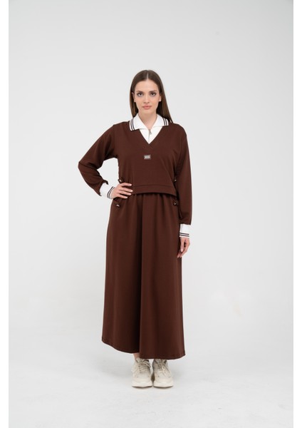 Spor Etekli Oversize Ikili Kadın Takım 1750