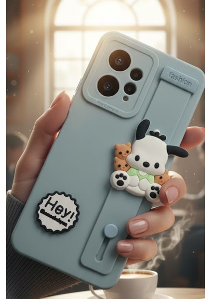 Redmi Note 12 4g Uyumlu Kılıf Mavi Renk 3D Figürlü Darbe Emici Yumuşak Silikon Kapak modelleri