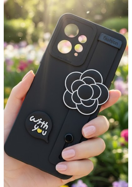 Redmi Note 12 4g Uyumlu Kılıf Siyah Renk 3D Figürlü Darbe Emici Yumuşak Silikon Kapak