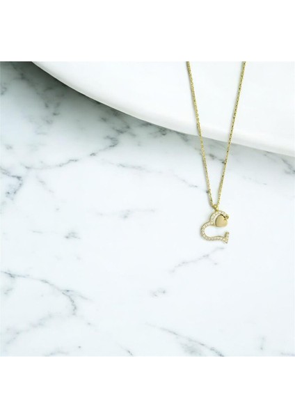 14 Ayar Altın Kalpli Kolye - 0201227 fiyatları
