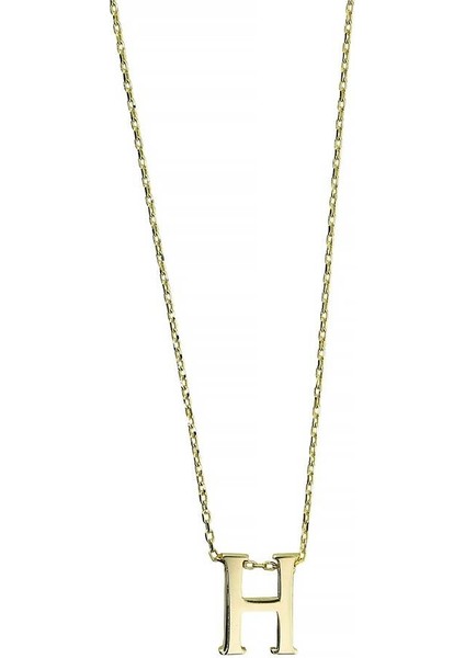 14 Ayar Altın Harfli Kolye - 0201453