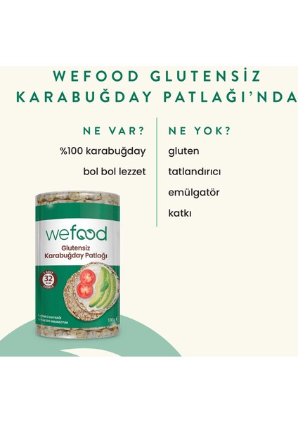 Glutensiz Karabuğday Patlağı 100 gr 5'li 8683347032815 modelleri