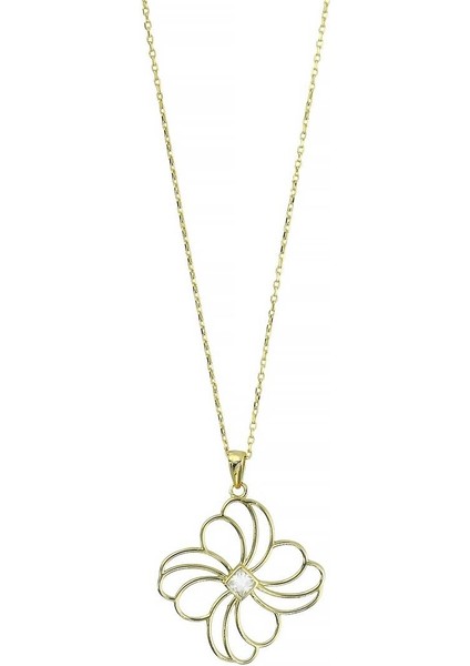 14 Ayar Altın Tasarım Kolye - 0201291