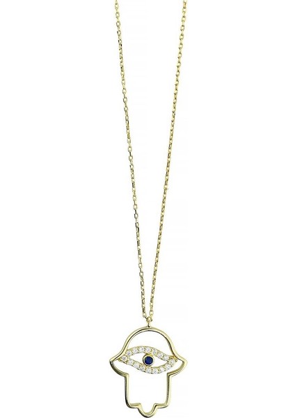 14 Ayar Altın Tasarım Kolye - 0201296