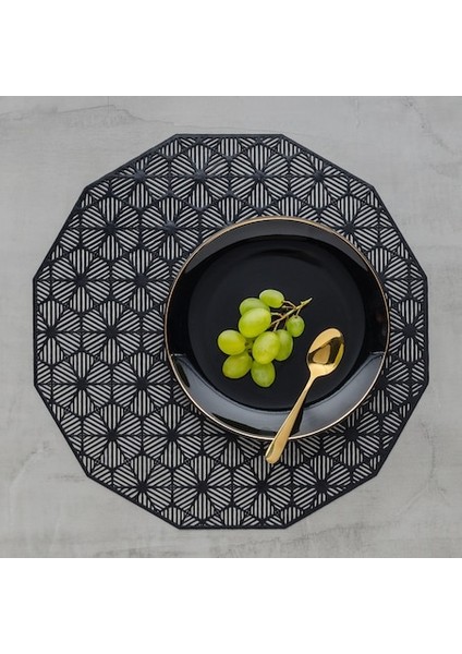 Onekado 6’lı Amerikan Servisi Supla Yuvarlak Altın (Gold) – Dando 38 cm – Pvc Dekoratif Masa Altlığı fiyatları