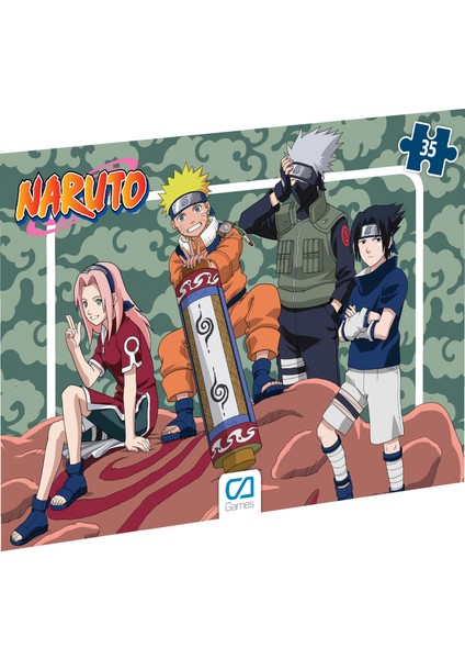 Naruto Frame Puzzle - 35 Parça - Karışık Desen Gönderilecektir.