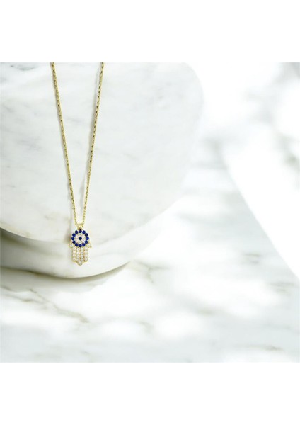 14 Ayar Altın Nazar Boncuklu Kolye - 0201249 fiyatları