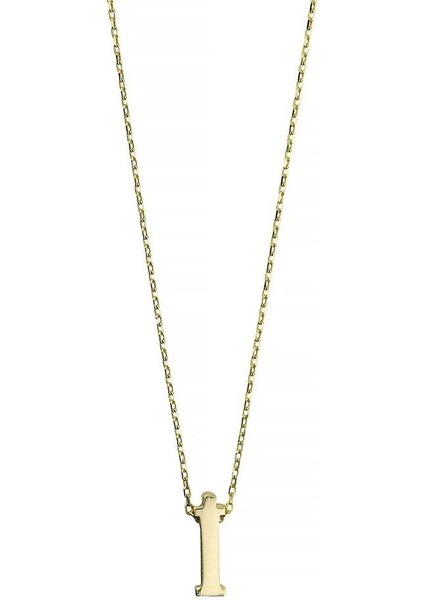 14 Ayar Altın Harfli Kolye - 0201456