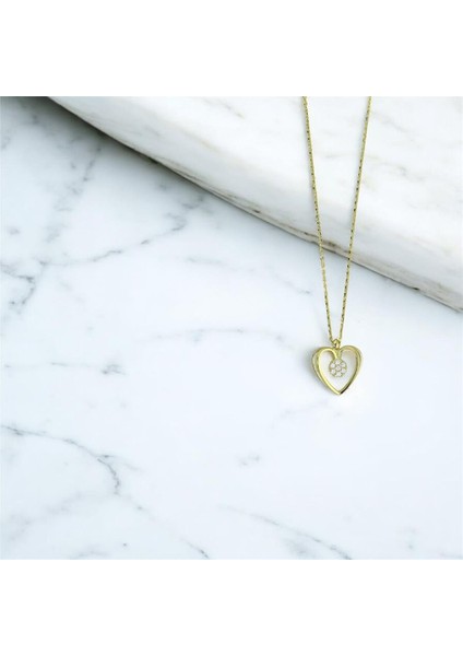14 Ayar Altın Kalpli Kolye - 0201229 fiyatları