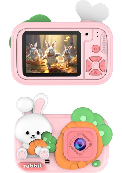 Çocuk Tasarımlı Çocuk Fotoğraf Makinesi – 48 Mp, 1080P Video, Dijital Zoom, Mini Tripodlu fırsatları