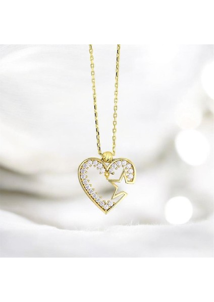 14 Ayar Altın Kalpli Kolye - 0200858 fiyatları