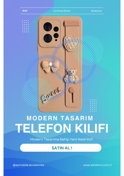 Redmi Note 12 4g Uyumlu Kılıf Kahverengi Renk 3D Figürlü Darbe Emici Yumuşak Silikon Kapak indirimleri