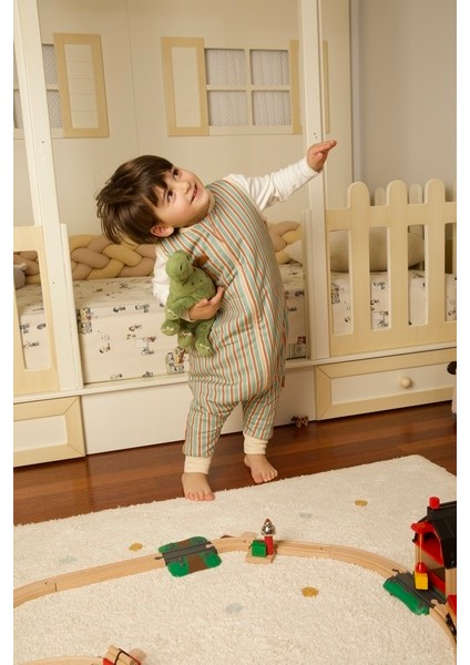 Baby Home Retro Mint 0.5 TOG Bebek Uyku Tulumu OEKO-TEX Sertifikalı %100 Pamuk