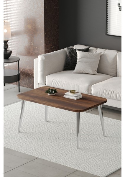 Orta Sehpa Metal Ayaklı , Roma Orta Sehpa , Gümüş Metal - Barok Tabla