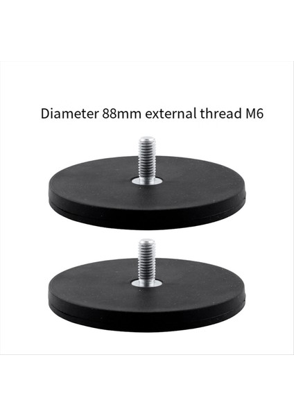 2 Adet Güçlü Manyetik Mıknatıs Yuvarlak Kaplamalı Taban M5 Montajı Slr Kamera Araba Tavan LED Işık Çubuğu Tutucu 88MM (Yurt Dışından) modelleri