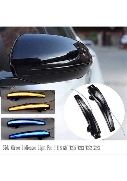 Ces Glc W205 W213 W222 X253 Için Dinamik Dönüş Sinyali Sinyal Lambası Sıralı Yan Ayna Gösterge Işığı (Yurt Dışından) fiyatları