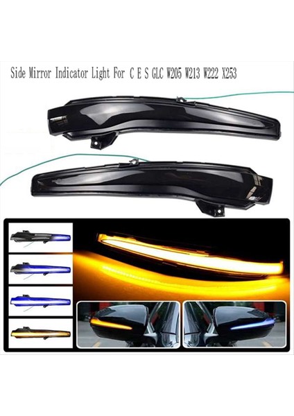 Ces Glc W205 W213 W222 X253 Için Dinamik Dönüş Sinyali Sinyal Lambası Sıralı Yan Ayna Gösterge Işığı (Yurt Dışından) modelleri