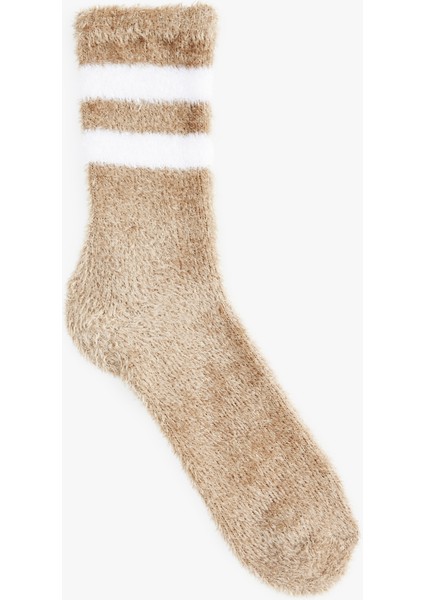 Çizgili Tüylü Havlu Soket Çorap fiyatları